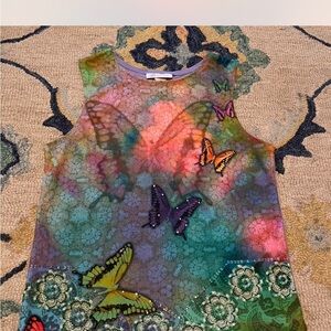 Y2K butterfly tank top